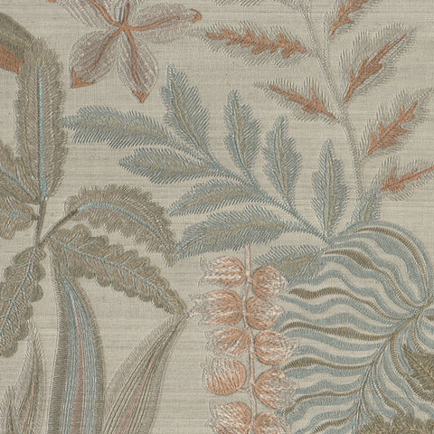 10012 21W9581 Floral Textured Grey Wallpaper