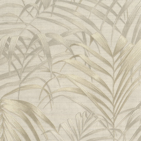 10015 91W9581 Foliage Metallic Texture Tropical Wallpaper 