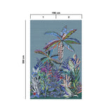 10022 56W9581 Floral Foliage Mural 