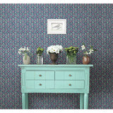 1014-001822 Free Spirit Indigo Floral Wallpaper