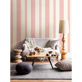 1014-001831 Brynn Pink Paisley Stripe Wallpaper