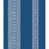 1014-001832 Brynn Indigo Paisley Stripe Wallpaper