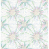 1014-001856 Iris Green Shibori Wallpaper