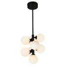 1020P12-8-101 Arya 8 Light Pendant With Black Finish