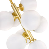 1020P12-8-602 Arya 8 Light Pendant With Satin Gold Finish