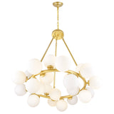 1020P26-25-602 Arya 25 Light Chandelier With Satin Gold Finish