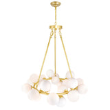 1020P26-25-602 Arya 25 Light Chandelier With Satin Gold Finish