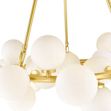 1020P26-25-602 Arya 25 Light Chandelier With Satin Gold Finish