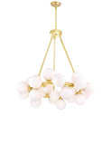 1020P26-25-602 Arya 25 Light Chandelier With Satin Gold Finish