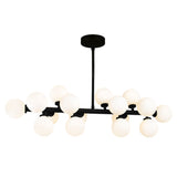 1020P36-16-101 Arya 16 Light Chandelier With Black Finish