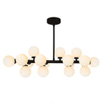 1020P36-16-101 Arya 16 Light Chandelier With Black Finish