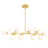 1020P36-16-602 Arya 16 Light Chandelier With Satin Gold Finish