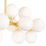 1020P36-16-602 Arya 16 Light Chandelier With Satin Gold Finish