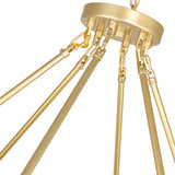 1020P39-70-602 Arya 70 Light Chandelier With Satin Gold Finish