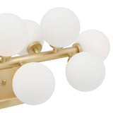 1020W36-17-602 Arya 17 Light Wall Sconce With Satin Gold Finish