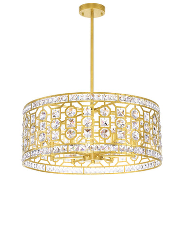 1026P23-6-193 Belinda 6 Light Chandelier With Champagne Finish