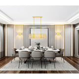 1026P41-8-193 Belinda 8 Light Chandelier With Champagne Finish