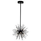 1034P16-6-101 Savannah 6 Light Chandelier With Black Finish