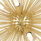 1034P16-6-620 Savannah 6 Light Chandelier With Gold Leaf Finish