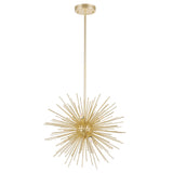 1034P16-6-620 Savannah 6 Light Chandelier With Gold Leaf Finish