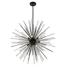 1034P30-9-101 Savannah 9 Light Chandelier With Black Finish