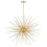 1034P30-9-620 Savannah 9 Light Chandelier With Gold Leaf Finish