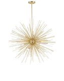 1034P30-9-620 Savannah 9 Light Chandelier With Gold Leaf Finish