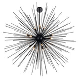 1034P40-14-101 Savannah 14 Light Chandelier With Black Finish