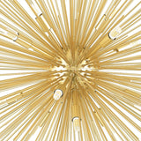 1034P40-14-620 Savannah 14 Light Chandelier With Gold Leaf Finish