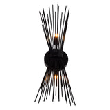 1034W8-2-101 Savannah 2 Light Wall Sconce With Black Finish