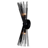 1034W8-2-101 Savannah 2 Light Wall Sconce With Black Finish