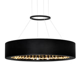 1040P16-101 Rosalina LED Chandelier With Matte Black Finish