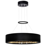 1040P16-101 Rosalina LED Chandelier With Matte Black Finish