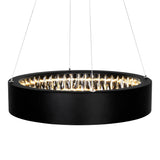 1040P16-101 Rosalina LED Chandelier With Matte Black Finish