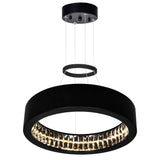 1040P16-101 Rosalina LED Chandelier With Matte Black Finish