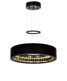 1040P16-101 Rosalina LED Chandelier With Matte Black Finish