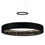 1040P26-101 Rosalina LED Chandelier With Matte Black Finish