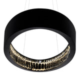 1040P32-101-O Rosalina LED Chandelier With Matte Black Finish