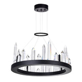 1043P16-101 Juliette LED Chandelier With Black Finish