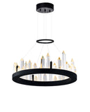 1043P16-101 Juliette LED Chandelier With Black Finish