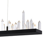 1043P45-101-RC Juliette LED Chandelier With Black Finish