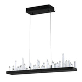 1043P45-101-RC Juliette LED Chandelier With Black Finish