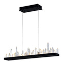 1043P45-101-RC Juliette LED Chandelier With Black Finish