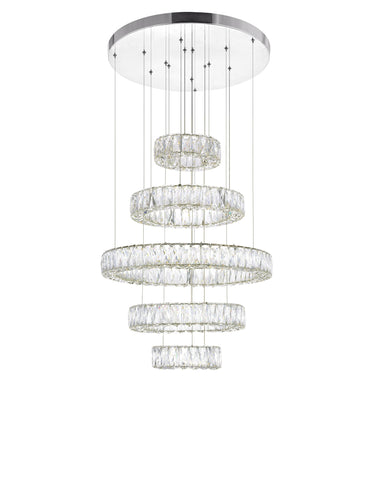 1044P24-601-R-5C Madeline LED Chandelier With Chrome Finish