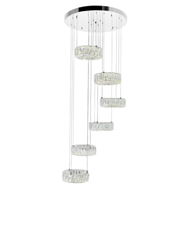 1044P24-601-R-6C Madeline LED Chandelier With Chrome Finish