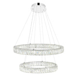 1044P32-601-R-2C-B Madeline LED Chandelier With Chrome Finish