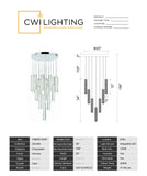 1046P20-19-601 Celina LED Chandelier With Chrome Finish