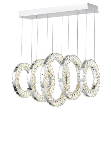 1046P26-5-601-RC Celina LED Chandelier With Chrome Finish