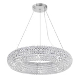 1057P24-8-601 Veronique 8 Light Chandelier With Chrome Finish