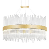 1063P24-169 Genevieve LED Chandelier With Medallion Gold Finish